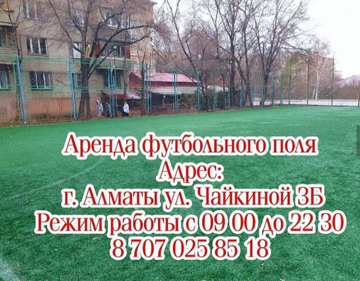 Футбольное поле на улице Лизы Чайкиной